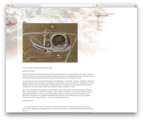 Peter Ostermeyer WordPress theme - peterostermeyer.com