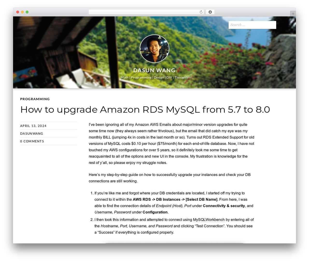 Ryu theme WordPress - dasun.us