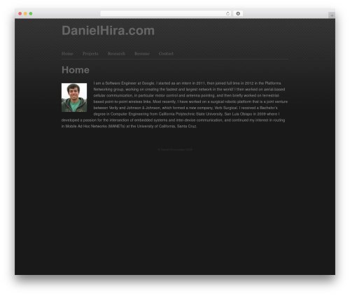 Sharpfolio theme WordPress - danielhira.com