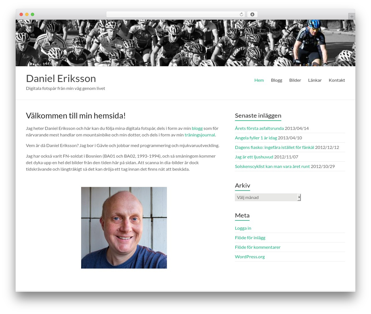 Spacious WP theme - danieleriksson.eu