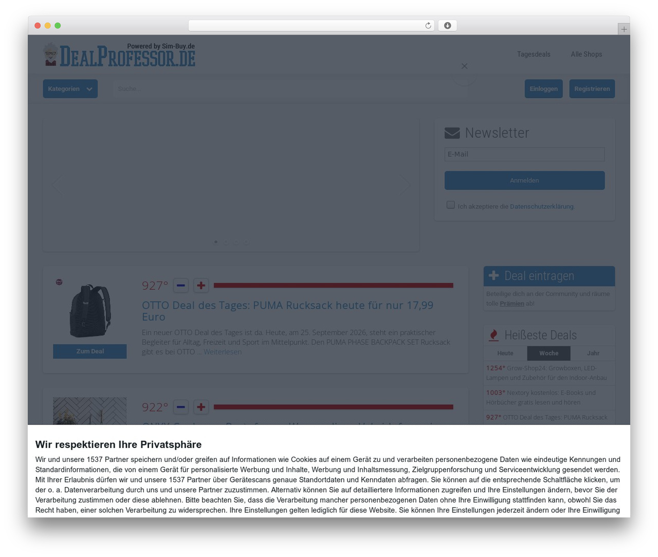 Theme WordPress Mommerce - dealprofessor.de