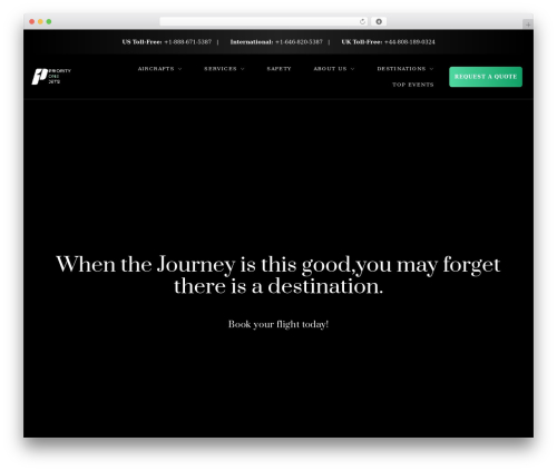 Theme WordPress Priorityonejets Theme - priorityonejets.com