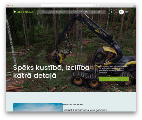 Unitruck WordPress theme - unitruck.lv