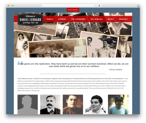 WordPress theme Daniel Custom Website - danielaleonard.com