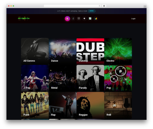 WordPress theme Layers - randommusicvideos.com