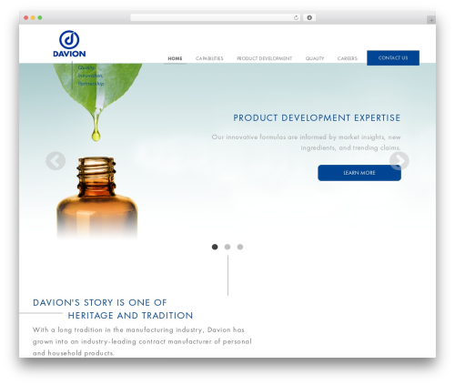 WordPress theme Davion - davioninc.com