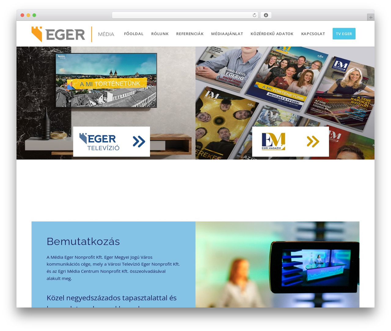 WordPress theme Design - mediaeger.hu
