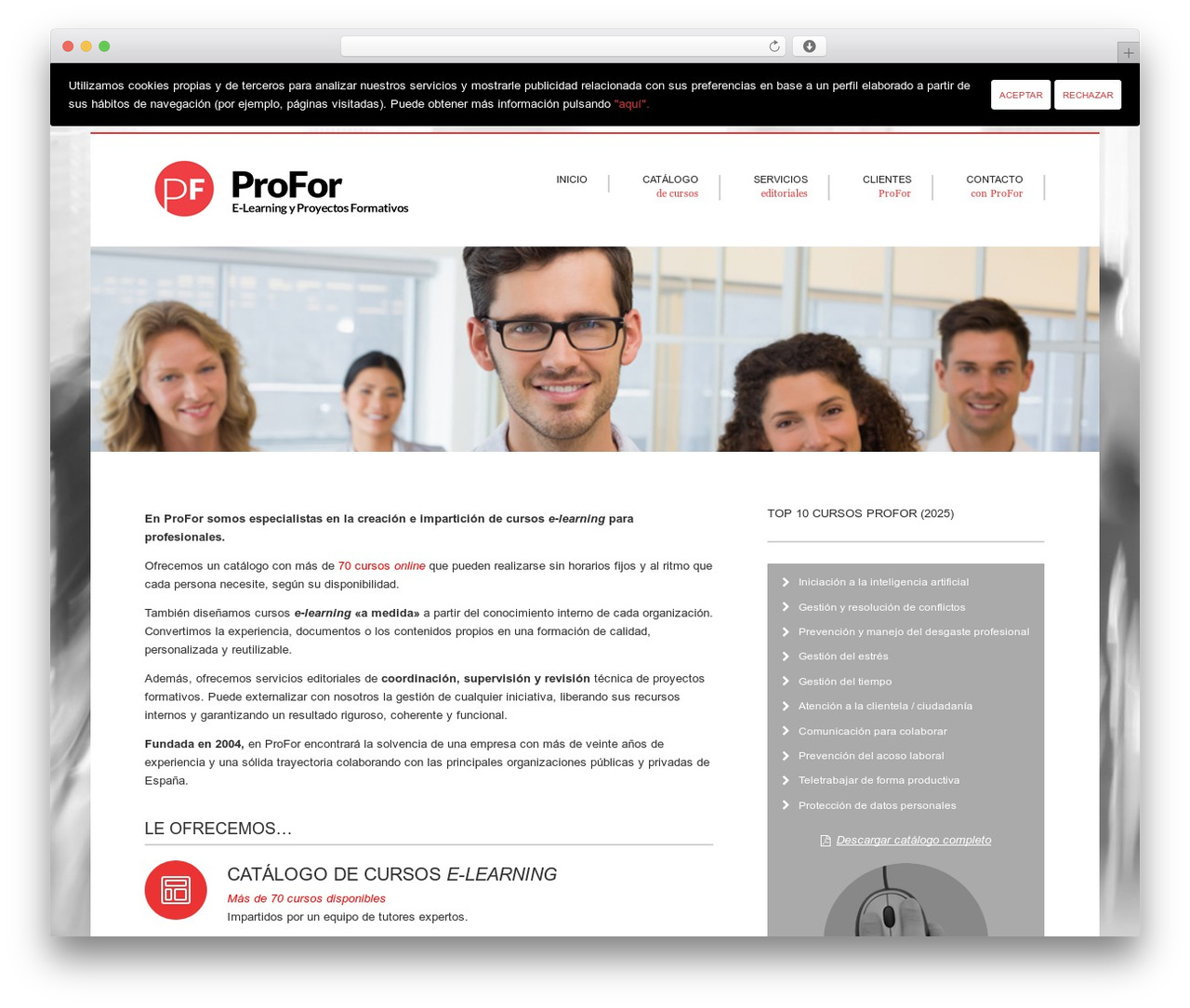 WordPress theme Hub Technologies - profor.es WordPress theme Hub Technologies - profor.es
