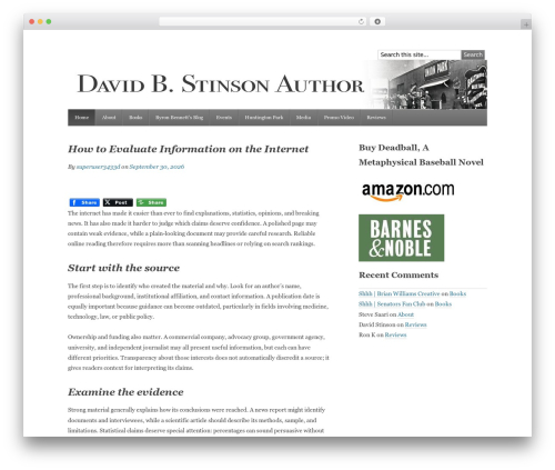 WordPress theme Tweaker4 - davidbstinsonauthor.com WordPress theme Tweaker4 - davidbstinsonauthor.com
