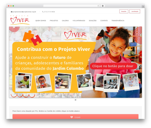 Alone WordPress theme - projetoviver.org.br
