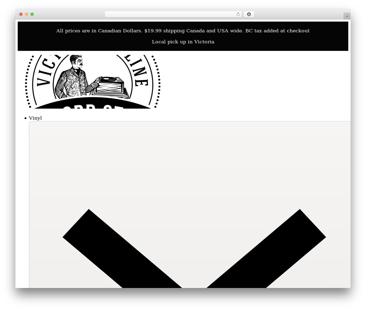 Bricks WordPress theme design - victoriaonlinerecordstore.com