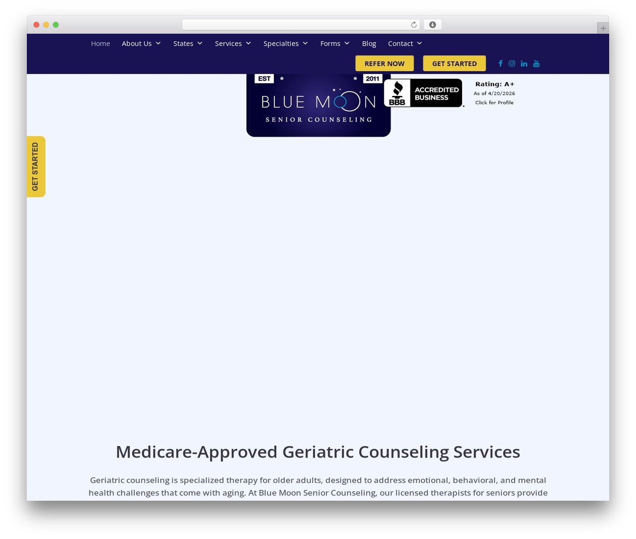 Bridge theme WordPress - bluemoonseniorcounseling.com