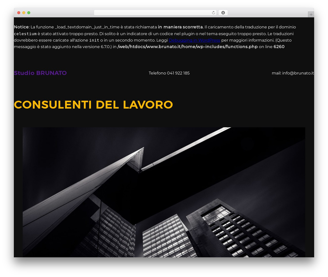Celestium WordPress theme - brunato.it
