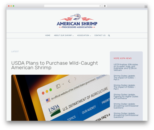 Genesis WordPress theme - americanshrimp.com