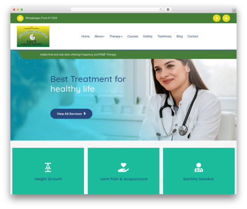 Medixi best WordPress theme - saptarsheeclinics.com
