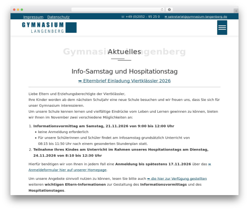 Total Plus gym WordPress theme - gymnasium-langenberg.de