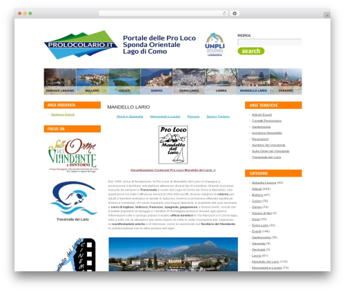 WordPress Theme 997 best WordPress theme - prolocolario.it/index.php/mandello-del-lario