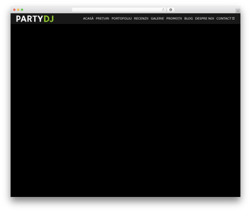 WordPress theme Glorio - partydj.ro