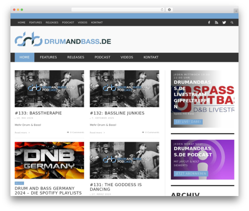 WordPress theme Presso - drumandbass.de