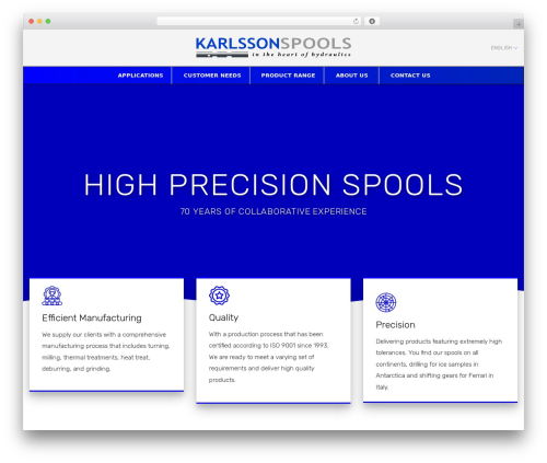 Menu WordPress plugin - karlssonspools.com