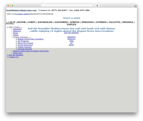 Website accessibility WordPress plugin - hillsdalecollegecruise.com