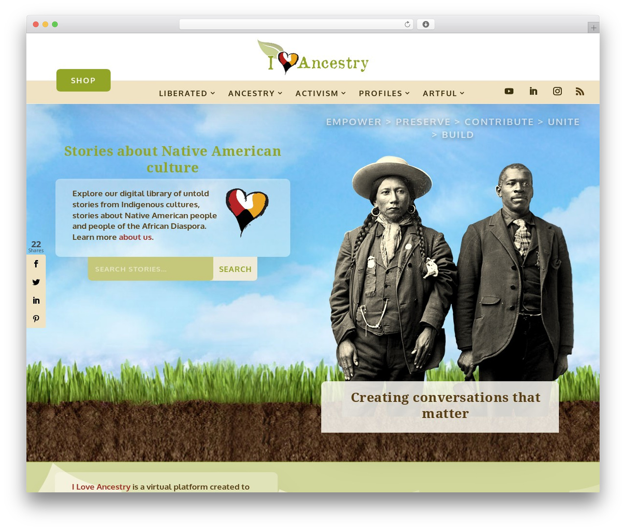 Extra WordPress theme - iloveancestry.com