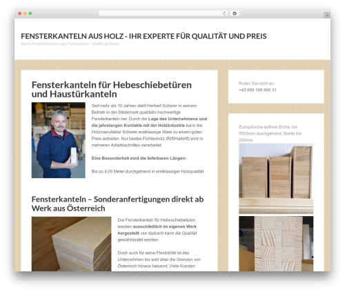 Themedy visual designer WordPress plugin - fensterkanteln.net
