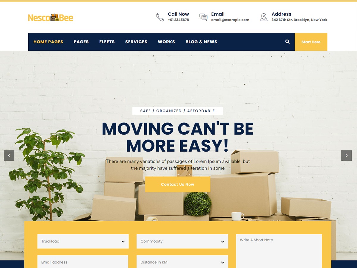 Nescobee WordPress theme by Themeganj