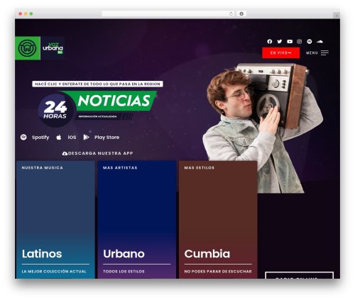 Radio player premium WordPress plugin - vozurbana.com