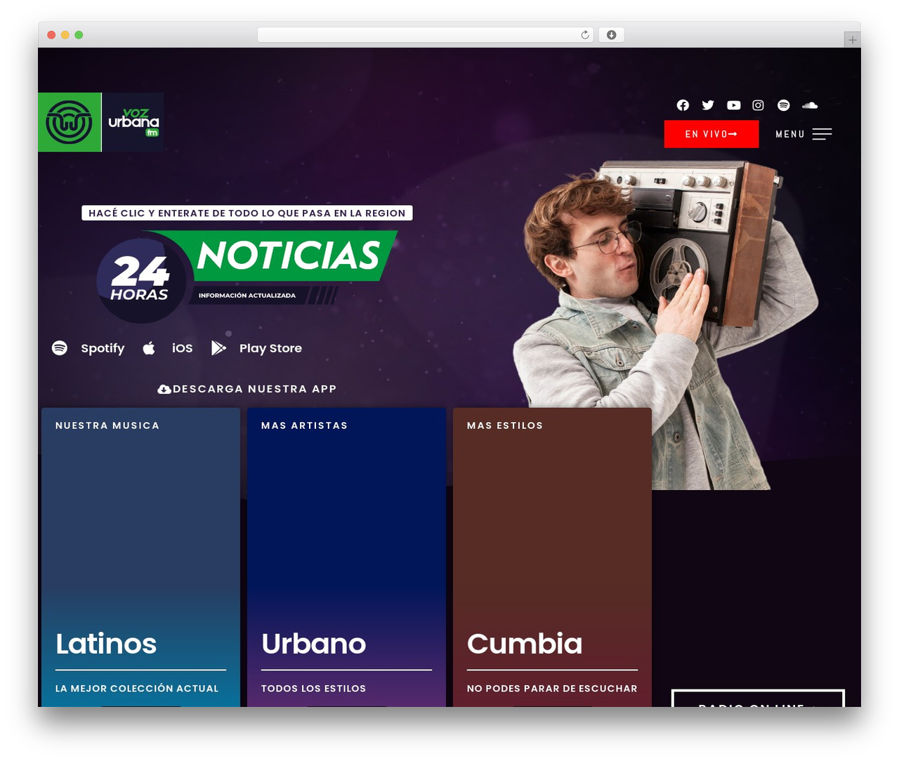 Sonaar WordPress theme design - vozurbana.com