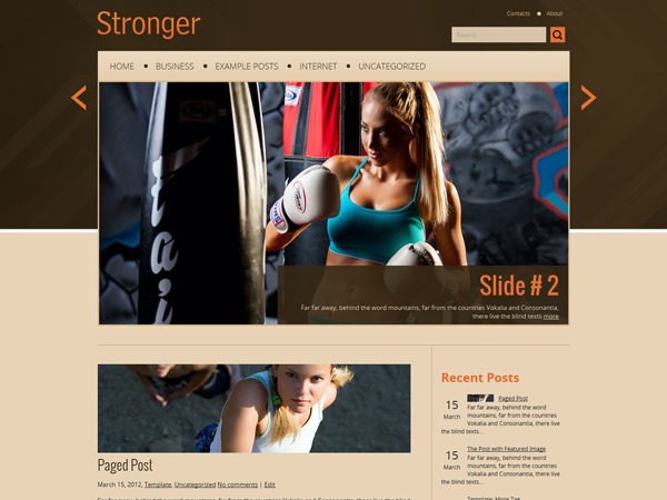 Stronger theme WordPress