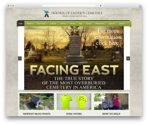 The HTML5 Reset Theme WordPress store theme - friendsofeasterncemetery.com
