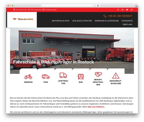 Themify Ultra theme WordPress - fahrschule-wunderlich.de