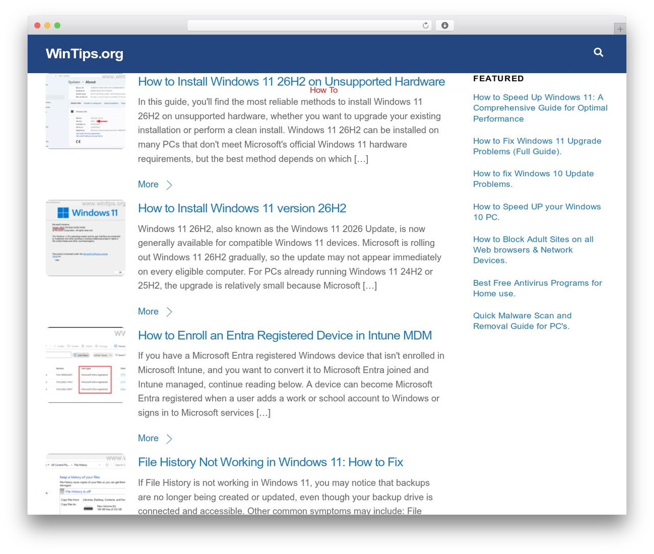 Themify Ultra WordPress theme - wintips.org