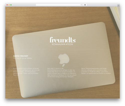 Trent premium WordPress theme - freundts-kommunikation.de