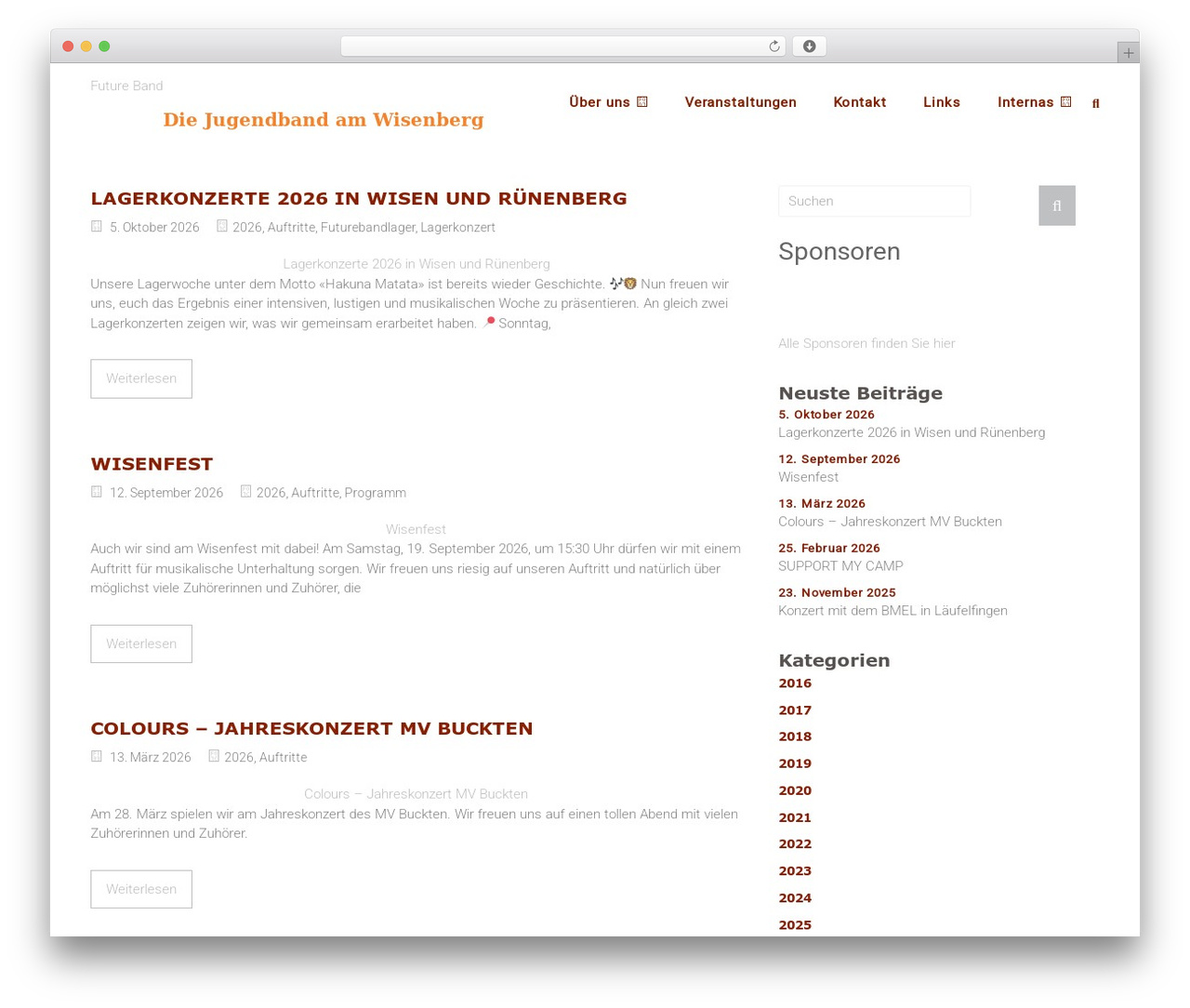 WordPress theme Ample - futureband.ch