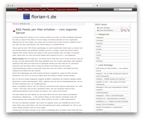WordPress theme Classy - florian-t.de