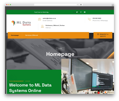 WordPress theme Oitech - mldata.co.za