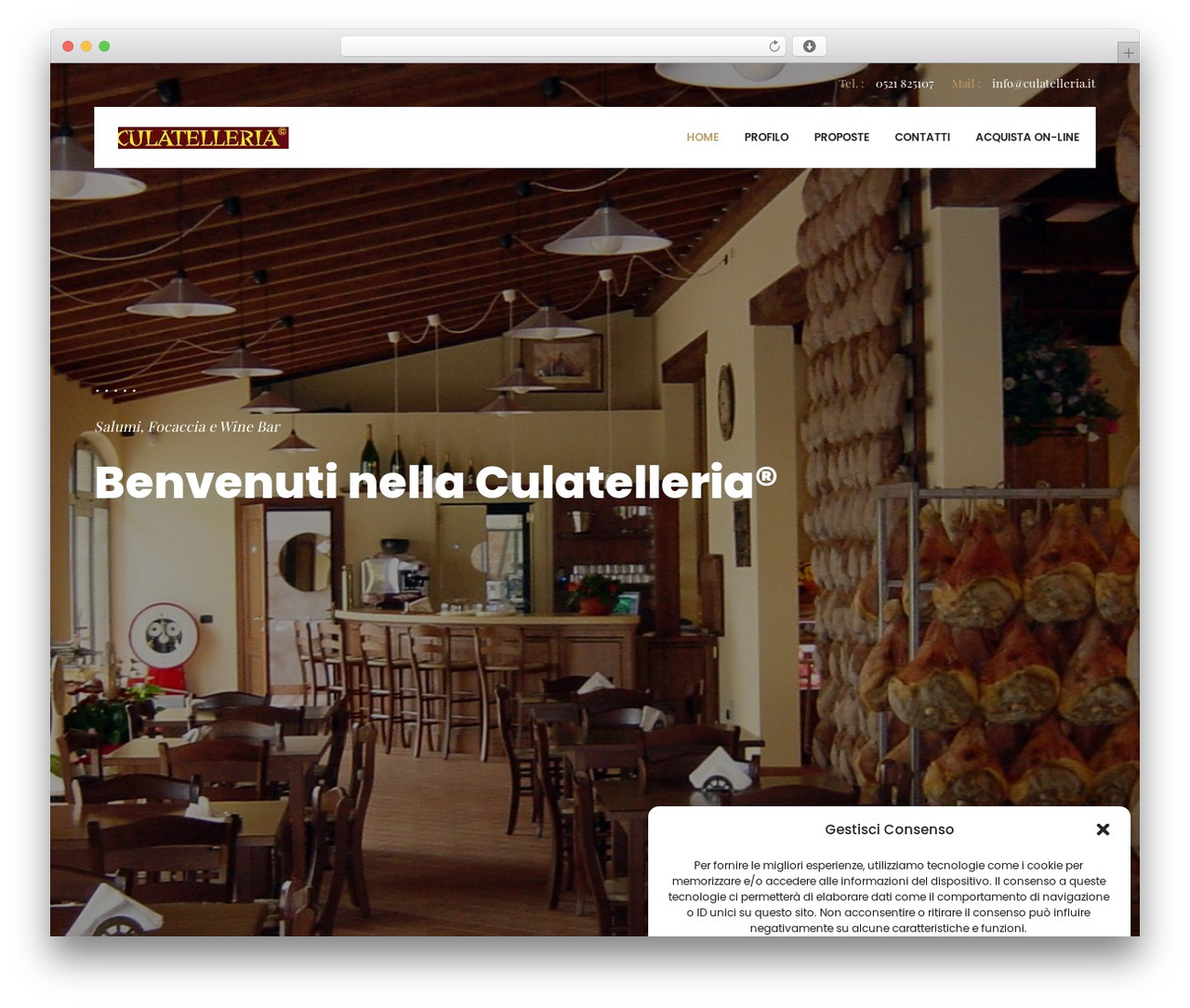 WordPress theme Restabook - culatelleria.it WordPress theme Restabook - culatelleria.it