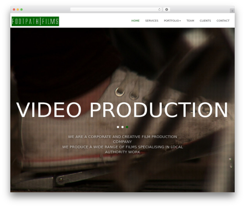 WordPress theme Wisten - footpathfilms.com