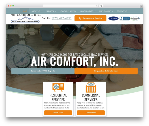 WordPress website theme Beaver Builder Theme - aircomfortcolorado.com