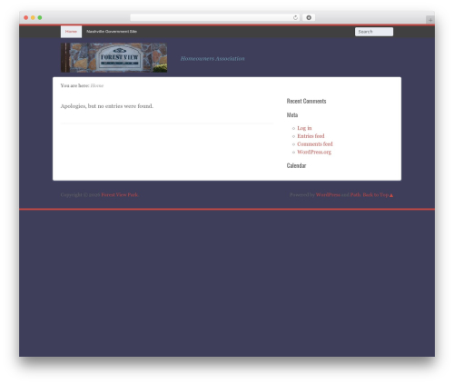 WP theme Path - forestviewpark.org