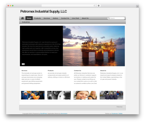 application top WordPress theme - petromexindustrialsupplyllc.com/site