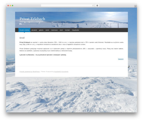 Expound WordPress theme - privaterlebach.cz