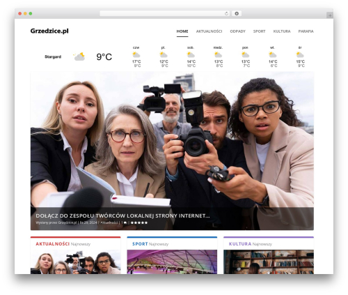 Extra WordPress theme - grzedzice.pl