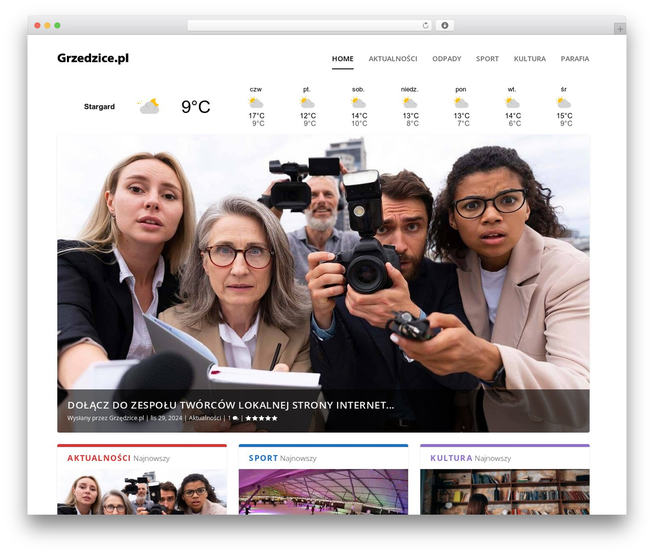 Extra WordPress theme - grzedzice.pl Extra WordPress theme - grzedzice.pl