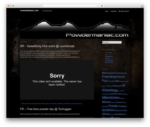 Modularity Lite WordPress theme - powdermaniac.com