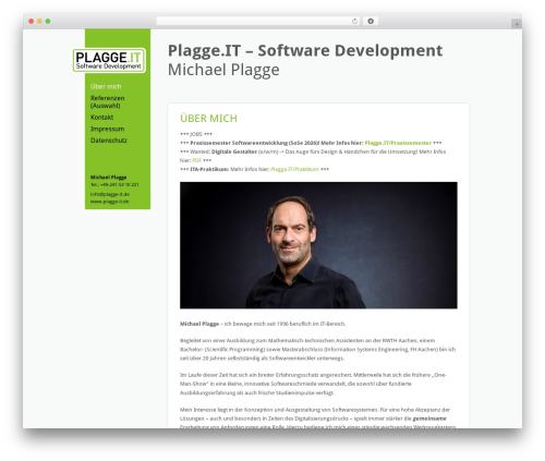 Plagge.IT – Software Development Michael Plagge WordPress website theme - plagge.it