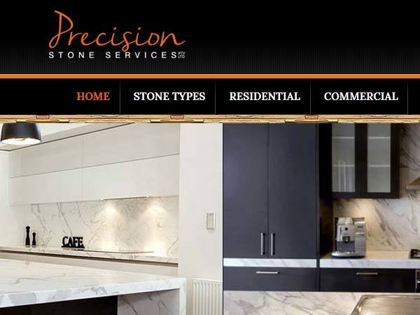 Precision Stone Services Theme WordPress theme by RingIT