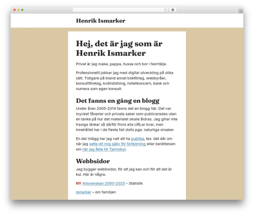 Theme WordPress GeneratePress - henrik.net